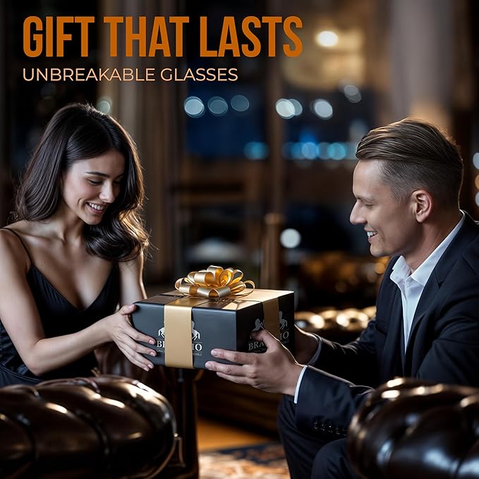Unbreakable Tritan Plastic Whiskey Glasses | Shatterproof Double Rocks | Dishwasher-Safe | BPA-free | Perfect for Cocktail Bourbon | 12.5 oz, Set of 8