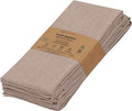 Ruvanti Cloth Napkins Set of 6, 18x18 Reusable Napkins Cloth Washable, Soft & Durable Table Napkin, Poly Cotton Fabric Dinner Napkins for Parties, Christmas, Thanksgiving, Weddings - Rust