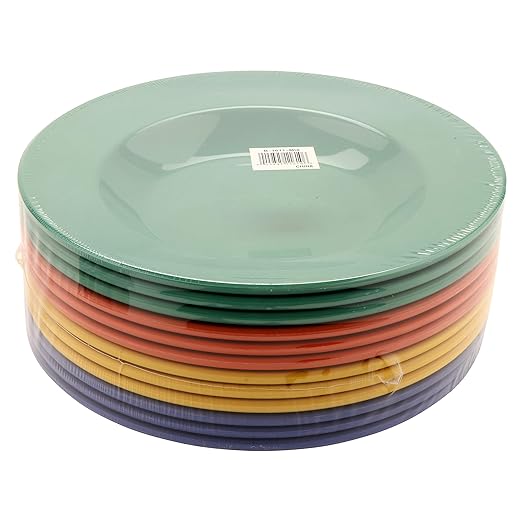 G.E.T. B-1611-MIX Diamond Mardi Gras Collection, Multi Color 16 oz. Melamine Bowls (Pack of 12),