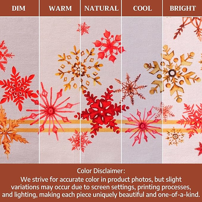 Maison d' Hermine Table Cloth Rectangle Table 100% Cotton 60 x 90 Inches Fall Tablecloth Reusable Everyday Use for Thanksgiving Christmas Decorations Dining Farmhouse Party (Crystal Star)