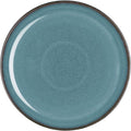 Denby - Azure Coupe Medium Plate - 8.25in Single Dinner, Lunch, Salad Plates For Everyday Use - Blue Ceramic Stoneware Tableware - Dishwasher & Microwave Safe - Scratch & Chip Resistant