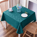 Smiry Square Table Cloth, Waterproof Heavy Duty Vinyl Tablecloths, Wipeable Washable Table Cover for Kitchen and Dining (Emerald Green, 60" X 60")