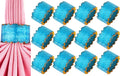 ALPHA Living HOME Handmade Epoxy Napkin Rings Set of 12 | Elegant Round Napkin Holders for Dining Table, Weddings, Parties & Home Décor | Durable & Stylish Farmhouse Table Accessories - (Blue Gold)