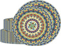 ZULYSTO 100PCS Boho Paper Plates (50×7 Inch & 50×9 Inch) – Disposable Plates, Vintage Bohemian Style Dessert Dinner Plates, Plate Set for Party Kitchen Decorative Birthday Wedding