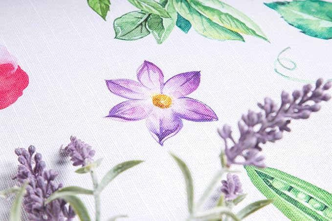 Maison d' Hermine Table Cloth Rectangle Table 100% Cotton 54 x 72 Inches Tablecloth Reusable Decorative for Dining Room Farmhouse Home Valentines Day Decorations Spring Summer - Giverny