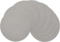 SHACOS Round Braided Placemats Set of 8 Washable Fabric Heat Resistant 15 inch Grey Round Table Mats for Dining Tables (Gray, 8)