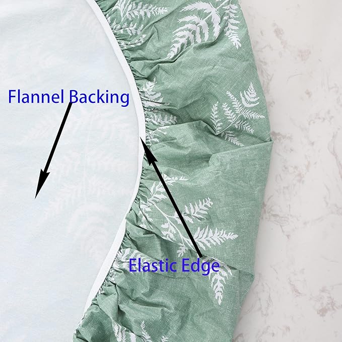Walrus Round Vinyl Fitted Tablecloth with Flannel Backing Elastic Edge Design Table Cover Waterproof Oil-Proof PVC Table Cloth Stain-Resistant Best for 57"-66" Round