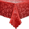 Smiry Rectangle Table Cloth, Waterproof Heavy Duty Vinyl Tablecloths, Wipeable Washable Table Cover for Kitchen and Dining Room (Red, 70" X 120")