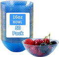 Tinybee 50 Pack Blue Plastic Bowls - Blue Disposable Bowls for Party with Gold Rim, 16-20oz Premium Hammered Bowls Disposable Heavy Duty, Plastic Salad Bowls for Milk Cereals, Snacks, Salads