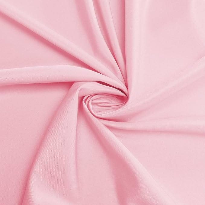 sancua Rectangle Tablecloth - 54 x 120 Inch - Stain and Wrinkle Resistant Washable Polyester Table Cloth, Decorative Fabric Table Cover for Dining Tables, Buffet Parties and Camping, Pink