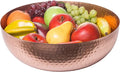 Round Hammered Metal Bowl, Perfect for Serving salads, Fruits and decorative display