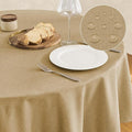 Tablecloth Linen Textured Waterproof & Stain Resistant Table Cloth Wrinkle Free Decorative Fabric Farmhouse Table Cover for Dining/Party/Buffet/Wedding, 60 x 60 Inch, Coffee