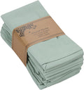 ACCENTHOME Accent Home 100% Cotton Napkins, Delicate Cloth Napkins for Dinners, Parties and Weddings，18 x 18 Inch Set of 12 - Teal