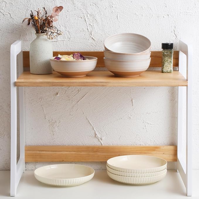 Handmade Ceramic Bowl Set of 4, 28oz - Ideal for Soup, Salad, Cereal, and Rice - Microwave Safe, Durable Clay Dishes - 6.3in