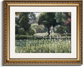 InSimSea Gold Picture Framed Wall Art, Living Room Bedroom Vintage Wildflower Field Gallery Canvas Print Wall Decor, Home Farmhouse Decor, Antique Paintings with Frames 13x16inch