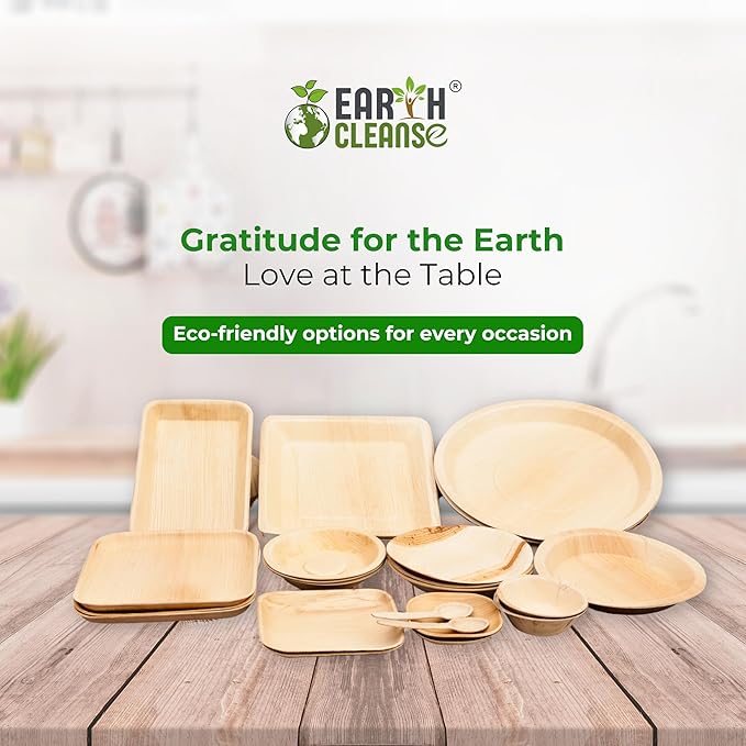 6 Inch Square Compostable Biryani Palm Leaf Extra Deep Bowls | Pack of 250 | Eco Friendly Disposable Areca Leaf Bowls | Biodegradable Heavy Duty for Rice Curry Parties Catering Events
