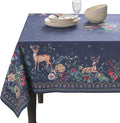 Maison d' Hermine Table Cloth Square Table 100% Cotton 54 x 54 Inches Fall Tablecloth Reusable Everyday Use for Thanksgiving Christmas Decorations Dining Farmhouse Party (Christmas Joy)