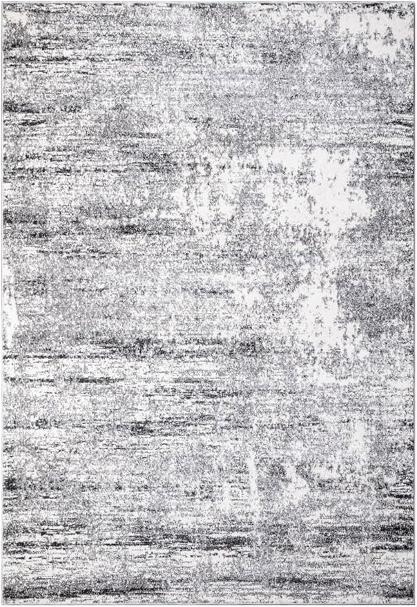 Keen Home Design Area Rugs - 3x5 Non-Shedding, Abstract Rugs for Kitchen, Living Room, Bedroom, Dining Room, Entryway - Size: 3' x 5', Abstract Cream/Grey