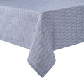 Martha Stewart Honeycomb Cotton Polyester Rectangle Tablecloth, 60"x120", Blue