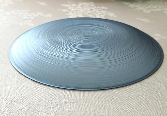 " OCCASIONS " 50 Plates Pack (25 Guests)-Wedding Party Disposable Plastic Plate Set -25 x 10'' Dinner + 25 x 7'' Salad & Dessert plates (Belize in Blue & Gold)