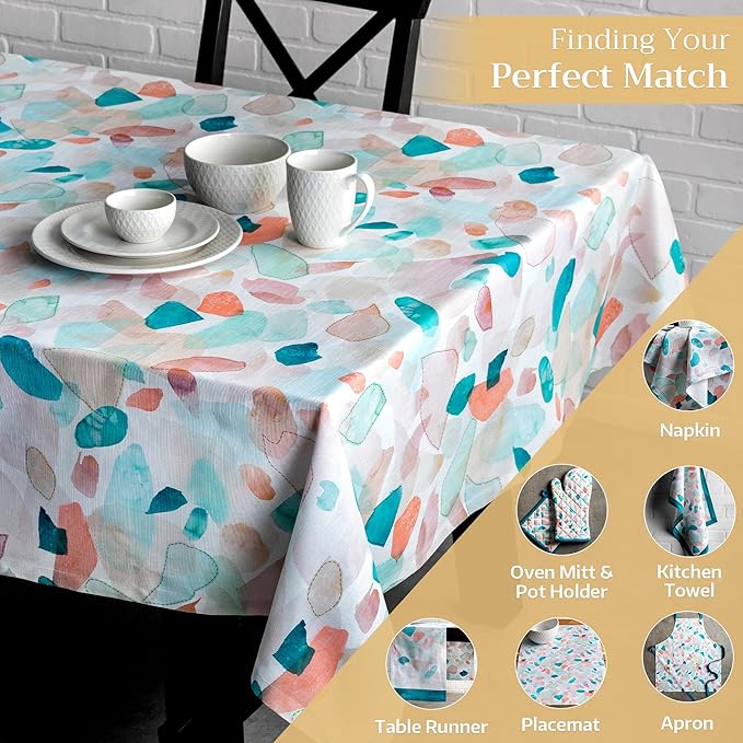 Maison d' Hermine Table Cloth Rectangle Table 100% Cotton 60 x 108 Inches Tablecloth Reusable Decorative for Dining Room Farmhouse Home Valentines Day Decorations Spring Summer - Summer Picnic