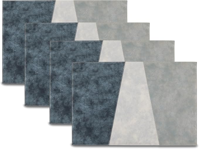 Placemats Set of 4 12" x 18" Heat-Resistant Table Mats for Dining Table Set for 4 Kitchen & Dining Room Decor Farmhouse, Boho, & Modern Style Easy to Clean, Durable & Stylish Table Decor