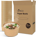 Ginkgo 90 Count 30 oz Extra Large Paper Bowls Leak Proof Disposable Hot Soup Bowls Bulk Large Salads Bowls, Heavy Duty Paper Bowls for Ice Cream, Hot Soup, Salad, Dessert, Cereals, Food