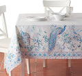 Maison d' Hermine Premium Table Cloth Square Table 100% Combed Cotton 70 x 70 Inches Tablecloth Reusable Decorative for Dining Room, Farmhouse, Party, Festive & Wedding - Peacock Utopia - Orginal