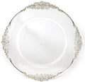 allgala Heavy Quality Round Charger Plates - Clear Chargers for Dinner Plates - Set of Charger Plates for Table Decor - Ideal for Weddings, Thanksgiving Parties & Holidays - Clear (13-Inch 6-Pack)