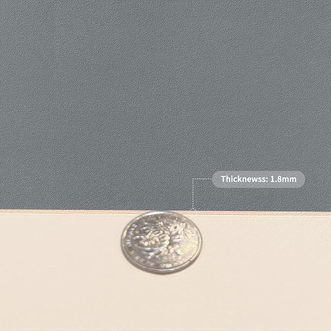 Dining Table Protector Pad for Dining Room Table - Can Be Used On Both Sides Waterproof and Easy to Clean Good Flatness Used for Dining Table(Off White+Light Gray 54x98)