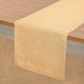 Solino Home Linen Small Table Runner 60 Inches - Athena, 100% Pure Linen Golden Nugget Table Runner 14 x 60 Inch Ideal for Dresser and Coffee Tables, Spring, Easter