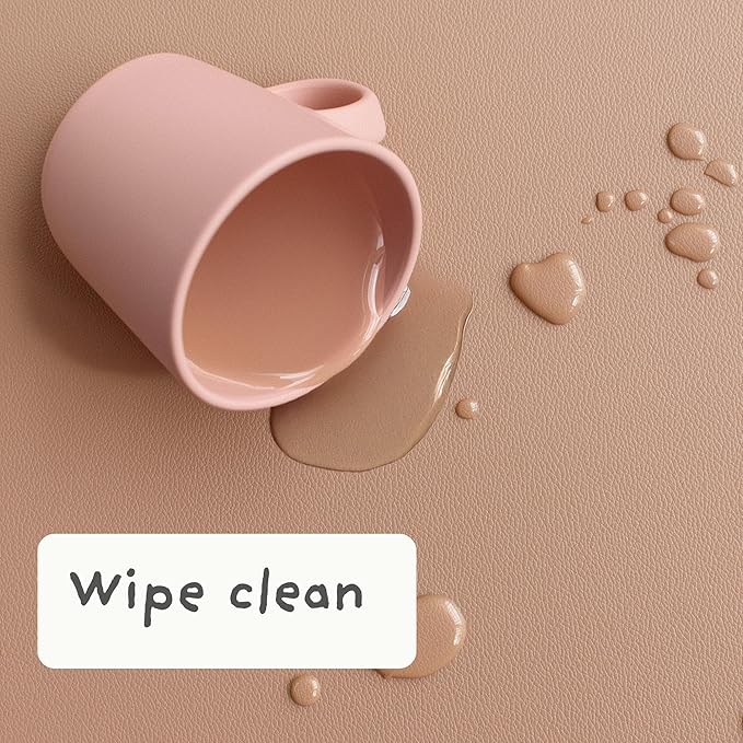 Table Craft Mat to Protect Dining Table, 38"x39.4" Craft Mess mat Great for Childrens Crafts and Play Protect Your Furniture from Spills and Mess Easy to Clean, Heat Resistant (Terracotta, 38" 39.4")