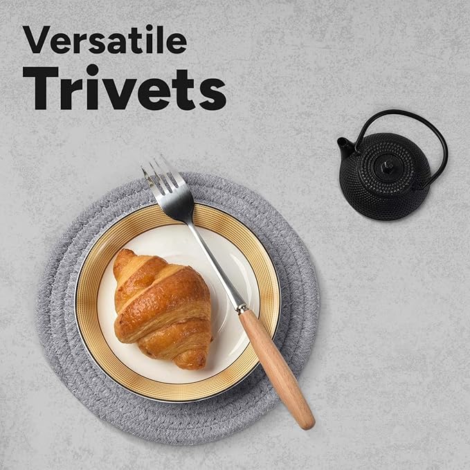 Trivets for Hot Dishes Set of 3, Trivets for Hot Pots and Pans, Heat-Resistant Pot Holders, Stylish Coasters, Perfect for Your Kitchen