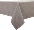 BALCONY & FALCON Rectangle Tablecloth Washable Wrinkle Resistant and Water Proof Table Cloth Decorative Linen Fabric Tablecloths for Dining Parties Kitchen Wedding and Outdoor Use (Taupe Gray, 57x85)
