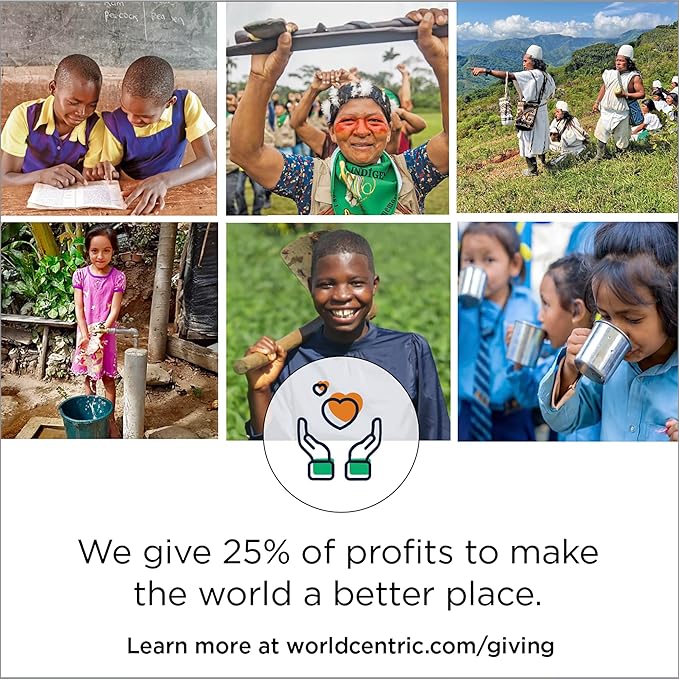World Centric Compostable Round Paper Plates, 9" (Pack of 250), Made from Unbleached Plant Fiber, Sustainable, Heavy Duty, Grease Resistant, Microwave & Freezer Safe, PFAS Free