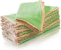 Fingercraft Dinner Cloth Napkin Cotton Muslin Double Gauze 8 Pack with Classic Lace for Everyday Use, Wedding, Party, Christmas, Easter Napkins Cloth are Pre Shrunk and Good Absorbency Lettuce Green