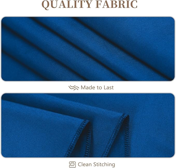 8 Pack Round Tablecloth 90 Inch Royal Blue Tablecloth for Round Tables, Washable Polyester Table Cloth Stain and Wrinkle Resistant Decorative Table Cover for Wedding Party Dining Banquet
