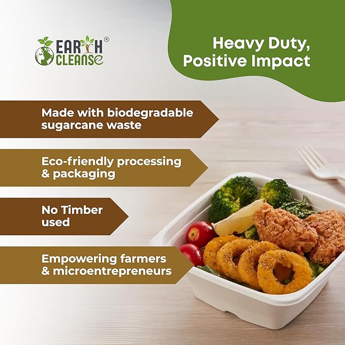 5.4 oz Paper Bowls [500 Pack] – Heavy-Duty Disposable Sugarcane Bowls, Made from Bagasse, Microwave & Leak-Resistant – Great for Cereal, Salad, Snacks, and Soups