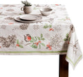 Maison d' Hermine Table Cloth Rectangle Table 100% Cotton 54 x 72 Inches Fall Tablecloth Reusable Everyday Use for Thanksgiving Christmas Decorations Dining Farmhouse Party (Christmas Dew)