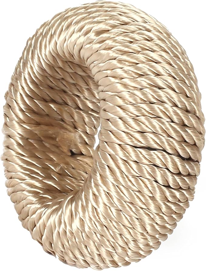 ALPHA Living HOME 12-Piece Woven Napkin Rings - Decorative Yarn Napkin Holders for Tabletop, Dining, Wedding, Parties, Home Decor,Gifting & Outdoor Event (Beige)
