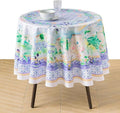 Maison d'Hermine Premium Table Cloth Round Table 100% Cotton 70 Inches Tablecloth Reusable Decorative Everyday Use for Dining Room, Farmhouse, Home, Party, Festive & Wedding - Luberon