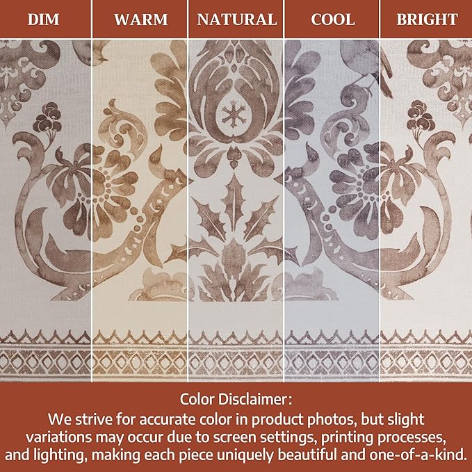 Maison d' Hermine Table Cloth Rectangle Table 100% Cotton 54 x 72 Inches Fall Tablecloth Reusable Everyday Use for Thanksgiving Christmas Decorations Dining Farmhouse Party (Allure)