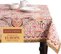 Maison d' Hermine Table Cloth Rectangle Table 100% Cotton 60 x 120 Inches Fall Tablecloth Reusable Everyday Use for Thanksgiving Christmas Decorations Dining Farmhouse Party (Damask)