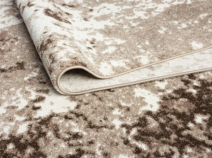 Keen Home Design Area Rugs - 8x10 Non-Shedding, Abstract Rugs for Kitchen, Living Room, Bedroom, Dining Room, Entryway - Size: 7'3" x 10'2", Multi