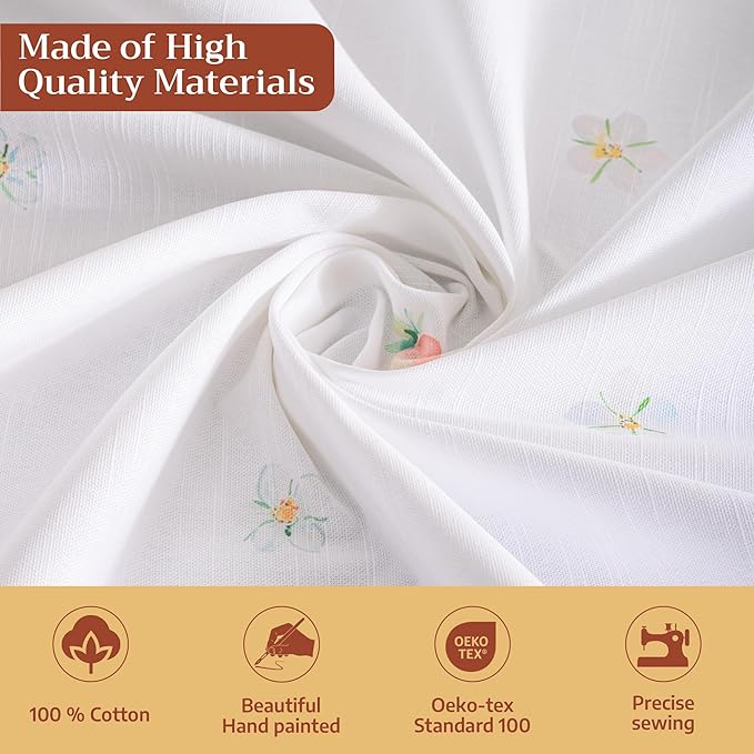 Maison d' Hermine Table Cloth Rectangle Table 100% Cotton 70 x 108 Inches Tablecloth Reusable Decorative for Dining Room Farmhouse Home Valentines Day Decorations Spring Summer - Bunny Party