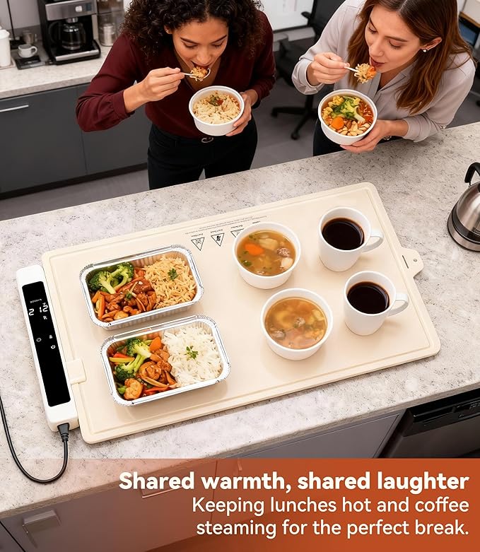 Warming Mat for Food Extra Large: 48"X16" Adjustable Silicone Food Warming Mat Heating Pad Food Warming Pad for Kitchen Counter Warming Trays for Buffets Party Hot Plates for Countertop Gifts Family
