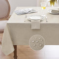 Softalker Large Tablecloths Rectangular 120 x 60 inch Linen Textured Table Cloth Outdoor Waterproof, Stain and Wrinkle Resistant,Sage Green Table Cloths for 6/8 Foot Rectangle Tables Decor for Spring