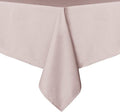 sancua Rectangle Tablecloth - 70 x 120 Inch - Stain and Wrinkle Resistant Washable Polyester Table Cloth, Decorative Fabric Table Cover for Dining Tables, Buffet Parties and Camping, Blush