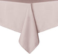 sancua Rectangle Tablecloth - 54 x 78 Inch - Stain and Wrinkle Resistant Washable Polyester Table Cloth, Decorative Fabric Table Cover for Dining Tables, Buffet Parties and Camping, Blush