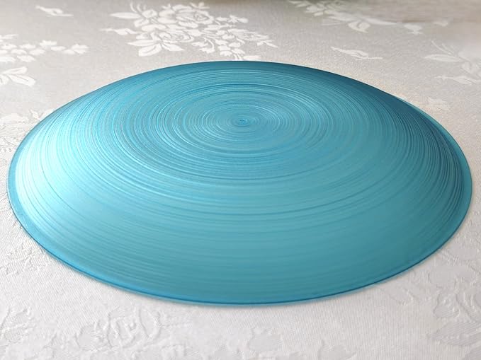 " OCCASIONS " 50 Plates Pack (25 Guests)-Wedding Party Disposable Plastic Plate Set -25 x 10'' Dinner + 25 x 7'' Salad & Dessert plates (Belize in Aqua)